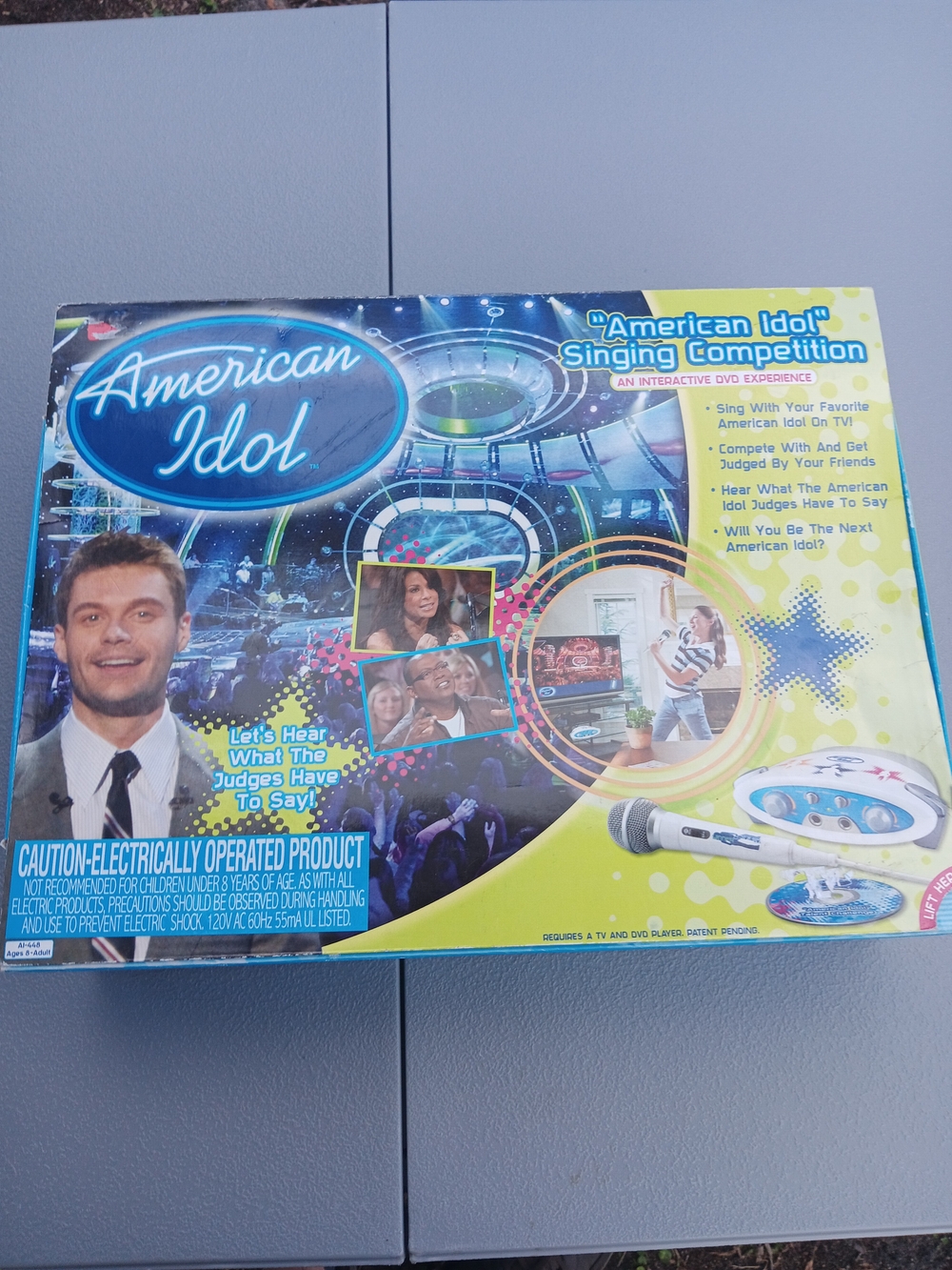 American Idol Singing Competition Game - Blue, Yellow Packaging
